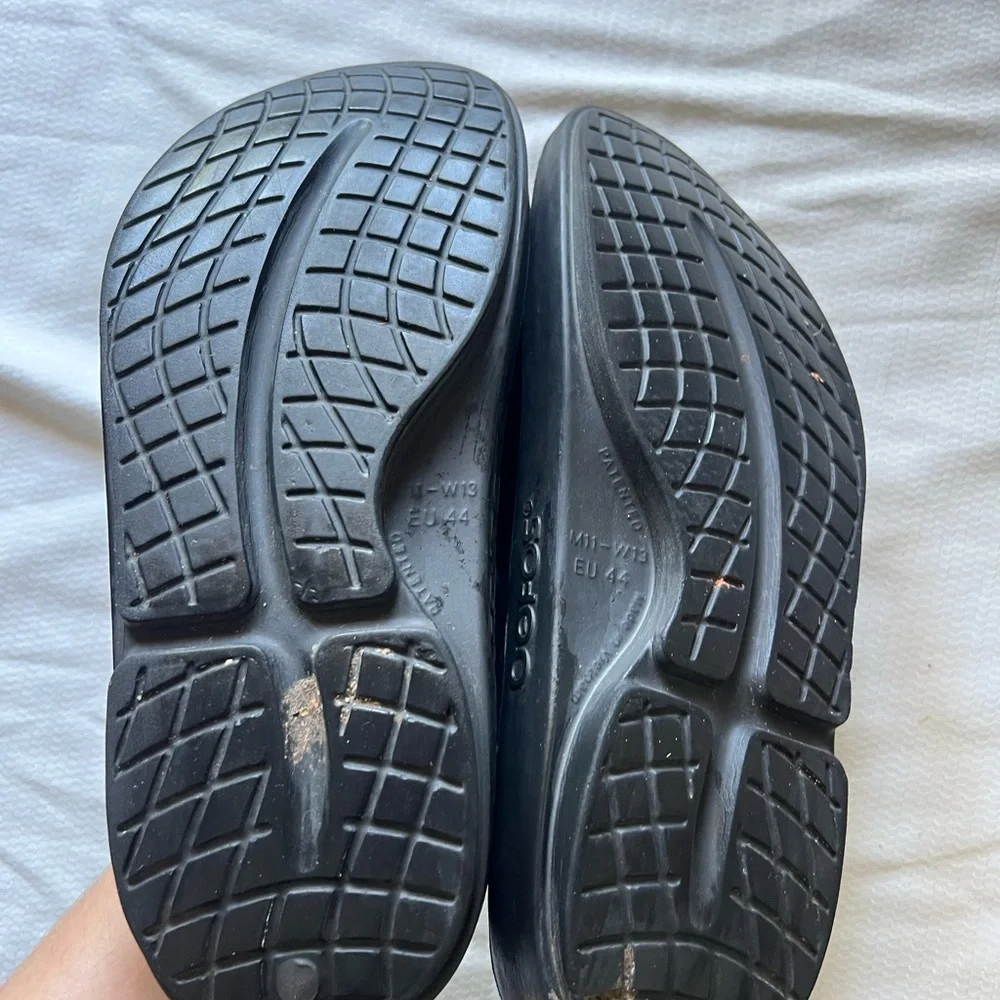 OOFOS Men's Black Comfort‎ Slides